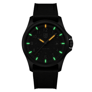 Atacama Field, 43 mm, Urban Adventure - 1971.SET	,Night view with green and orange light tubes