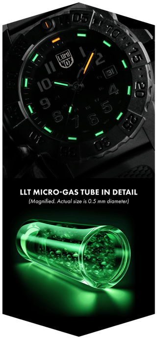 Luminox Light Technology, constant glow 24/7. Master Carbon SEAL, 46 mm, Military Dive Watch - 3801.L.