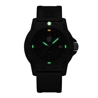 Manta Ray CARBONOX™, 44 mm, G-Collection watch - X2.2046	, Night view with green and orange light tubes