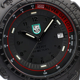 Never Get Lost CARBONOX™, 45 mm, G-Collection watch - X2.2425	, Detail view of the watch dial