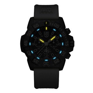 Navy Seal Foundation Chronograph - 3590.NSF.SET 	, Night view with green and orange light tubes