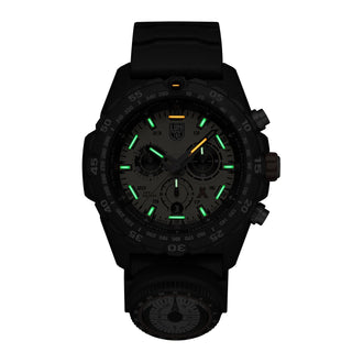 Bear Grylls Survival, 45 mm, Outdoor Explorer Watch - 3745, Night view with green and orange light tubes