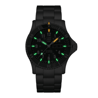 Automatic Sport Timer, 42 mm, Sport Watch - XS.0937 , Night view with green and orange light tubes
