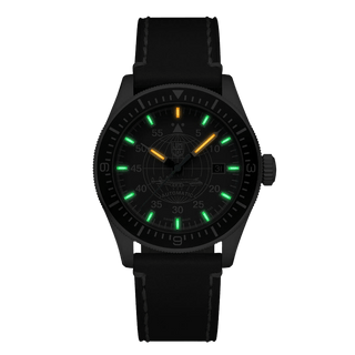 Air Automatic Constellation, 42 mm, Pilot Watch - 9602, Night view with green and orange light tubes