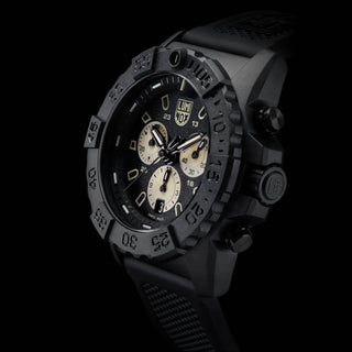 Navy SEAL Chronograph, 45 mm, Military Dive Watch - 3587	,Detail view of the watch dial