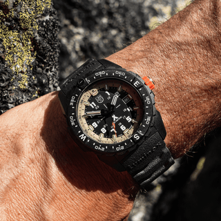 Bear Grylls Survival, 43 mm, Outdoor Watch, XB.3731, Moodboard with Worn wrist watch