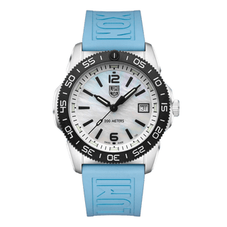 Luminox Orologio analogico al quarzo da uomo Navy Seal Pacific Diver serie 3120, cinturino in acciaio inox color argento, quadrante nero Luminox Orologio analogico al quarzo da uomo Navy Seal Pacific Diver serie 3120, cinturino in acciaio inox color argento, quadrante nero