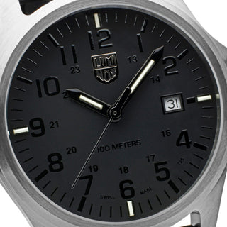 Patagonia Steel, 43 mm, G-Collection watch - X2.2505	, Detail view of the watch dial