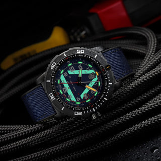 ICE-SAR, 45 mm Outdoor Explorer Watch - 1083	,UV Shot with green and orange light tubes