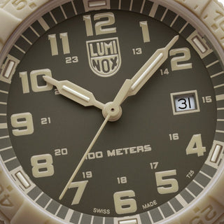 Leatherback SEA Turtle, 44 mm, Outdoor Watch - 0326	,Detail view of the watch dial