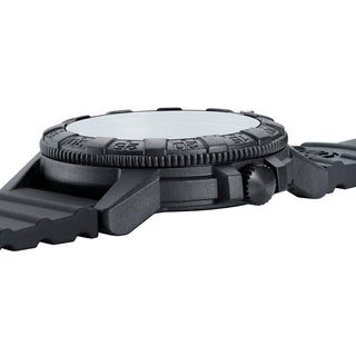 Leatherback SEA Turtle Giant , 44 mm, Outdoor Watch - 0330	, Side view with crown and strap