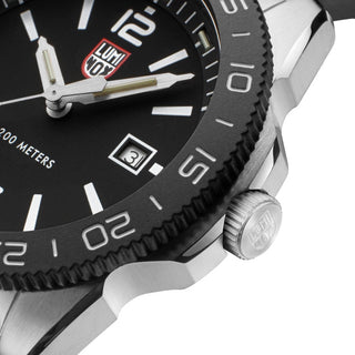 Pacific Diver, 44 mm, Dive Watch - 3121.1, Side view with crown and strap