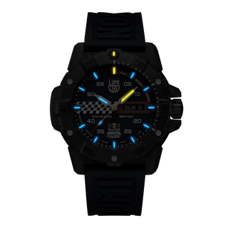 Red Bull Racing Limited Edition, 45 mm, Outdoor Watch - 3863.ARB	,Night view with green and orange light tubes