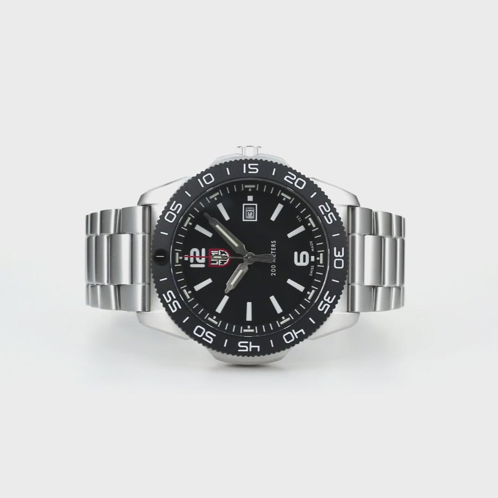 Pacific Diver, 44 mm, Dive Watch - 3122, 360 Video of wrist watch