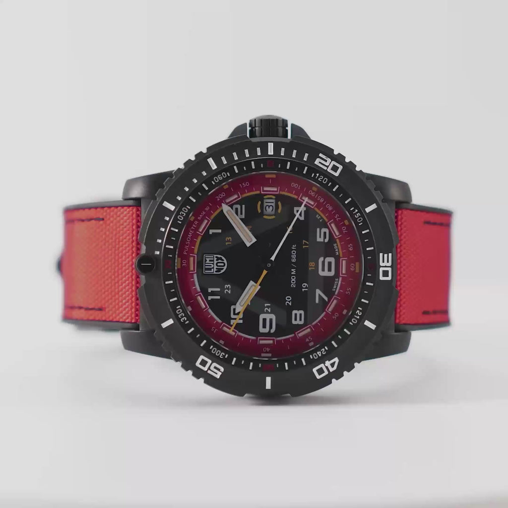 ICE-SAR Limited Edition, 45 mm Outdoor Explorer Watch - 1095	, 360 Video of wrist watch