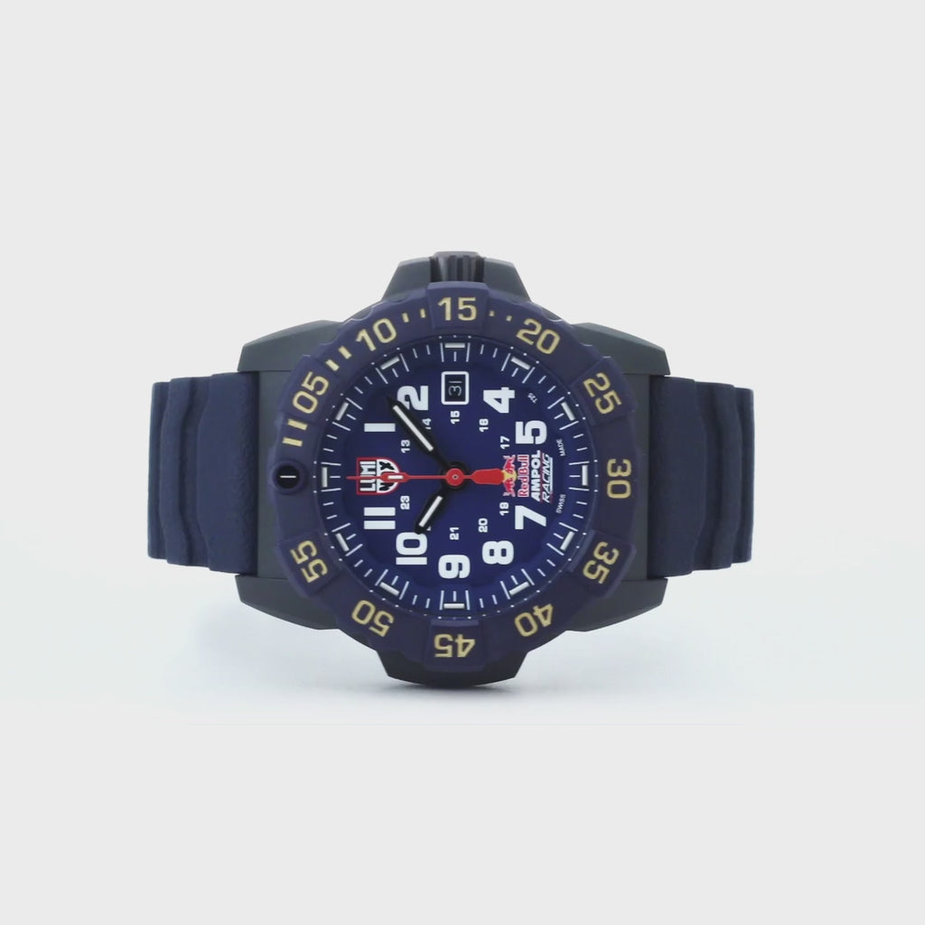 Navy SEAL Limited Edition Red Bull Racing, 45mm, Dive Watch - 3501.ARB.N	, 360 Video of wrist watch