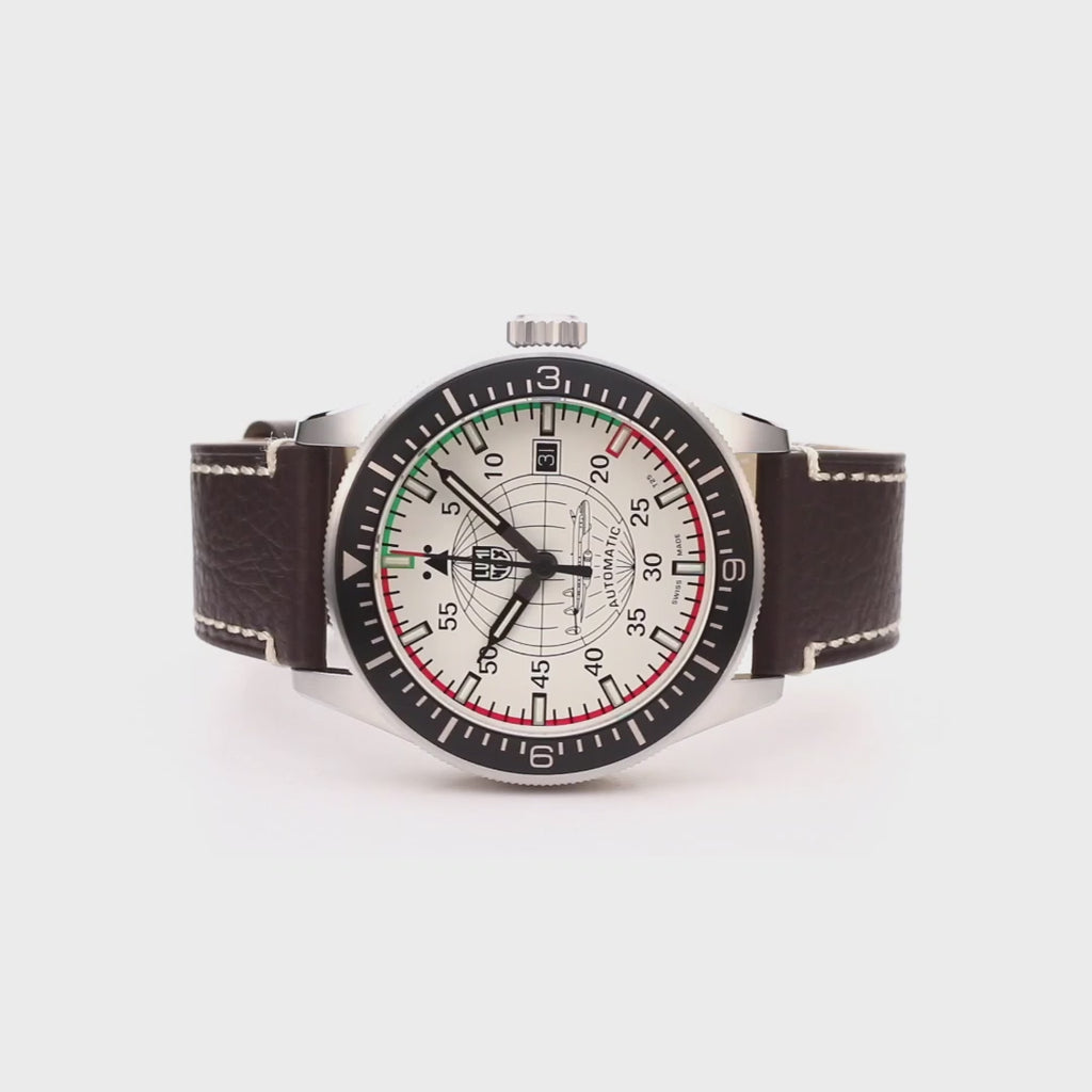 Air Automatic Constellation, 42 mm, Pilot Watch - 9607, 360 Video of wrist watch