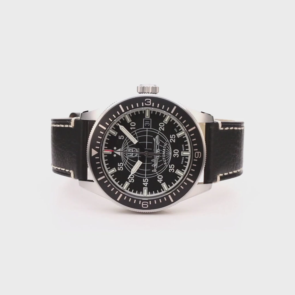 Air Automatic Constellation, 42 mm, Pilot Watch - 9601, 360 Video of wrist watch