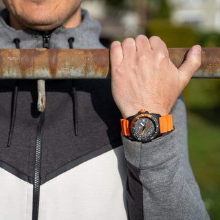 Bear Grylls Survival, 42 mm, Outdoor Explorer Watch - 3729.NGU, Outdoor image with worn wrist watch