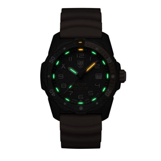 Bear Grylls Survival, 42 mm, Outdoor Explorer Watch - 3729.NGU, Night view with green and orange light tubes