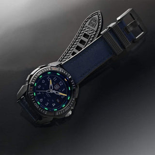 ICE-SAR Arctic, 46 mm, Outdoor Adventure Watch - 1003.ICE, UV Shot with green and orange light tubes