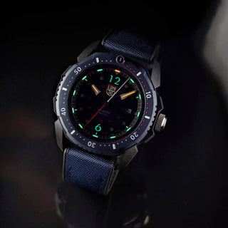 ICE-SAR Arctic, 46mm Outdoor Adventure Watch - 1053, UV Shot with green and orange light tubes