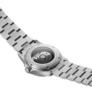 Automatic Sport Timer, 42 mm, Sport Watch - 0924, Stainless steel screw in see through case back