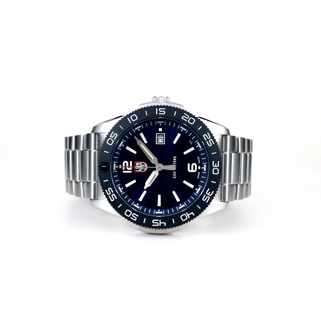 Pacific Diver, 44 mm, Dive Watch - 3123, 360 Video fo wrist watch