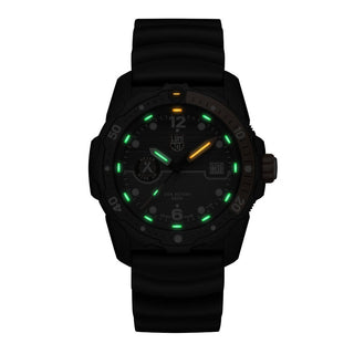 Bear Grylls Survival, 42 mm, Outdoor Explorer Watch - 3729, Night view with green and orange light tubes