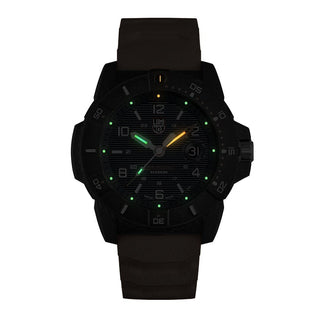 Navy SEAL, 45 mm, Dive Watch - 3603, Night view with green and orange light tubes